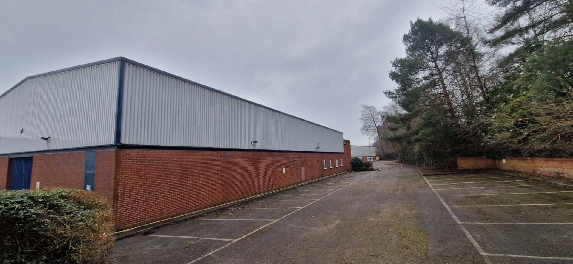 Commercial building exterior cleaned by Beas Knees in Redditch, Worcestershire